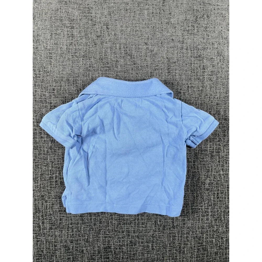Ralph Lauren Baby Boys Light Blue Short Sleeve Pique Polo Shirt Size 3M